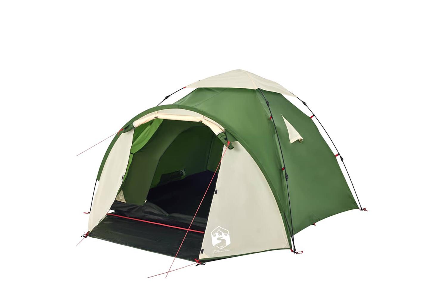 Vidaxl Camping Tent Dome 3-person Green Quick Release-4