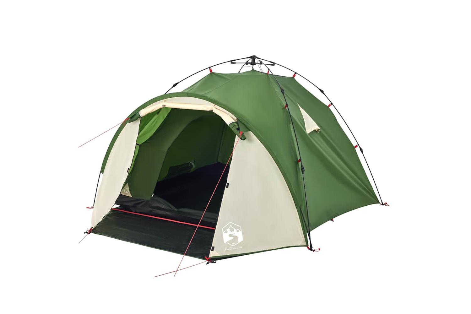 Vidaxl Camping Tent Dome 3-person Green Quick Release-5