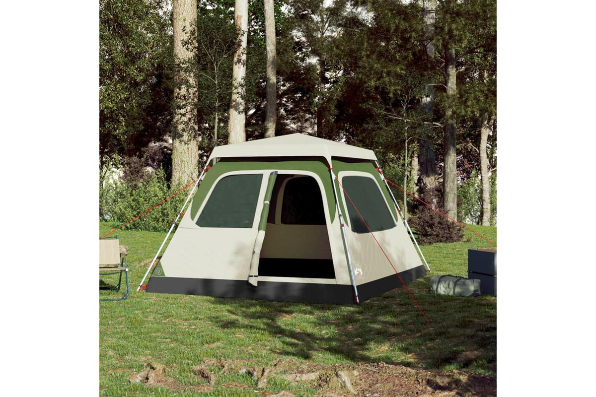 Vidaxl Camping Tent Dome 4-person Green Quick Release-3