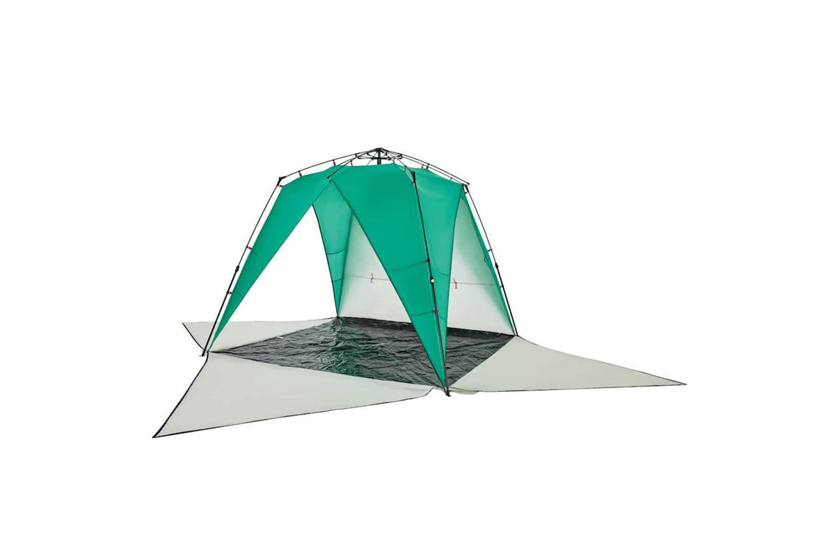 Vidaxl Beach Tent 4-person Sea Green Quick Release Waterproof-5