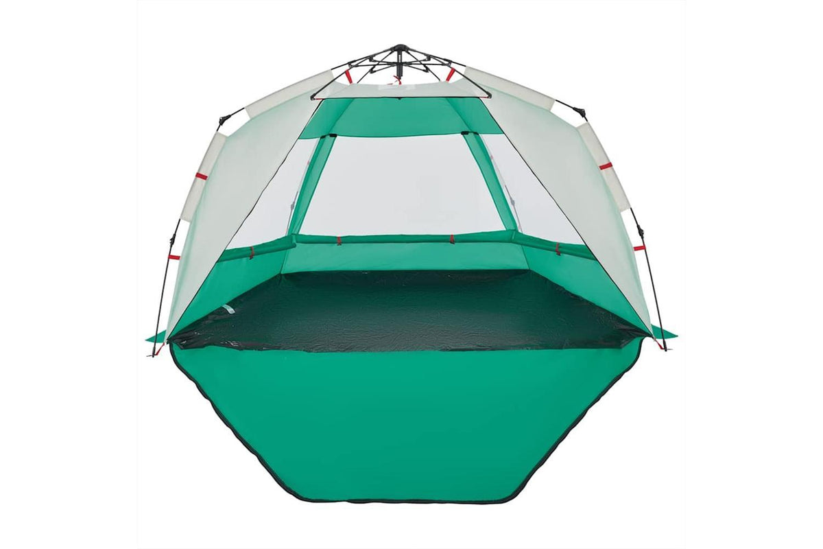 Vidaxl Beach Tent 3-person Sea Green Quick Release Waterproof-8