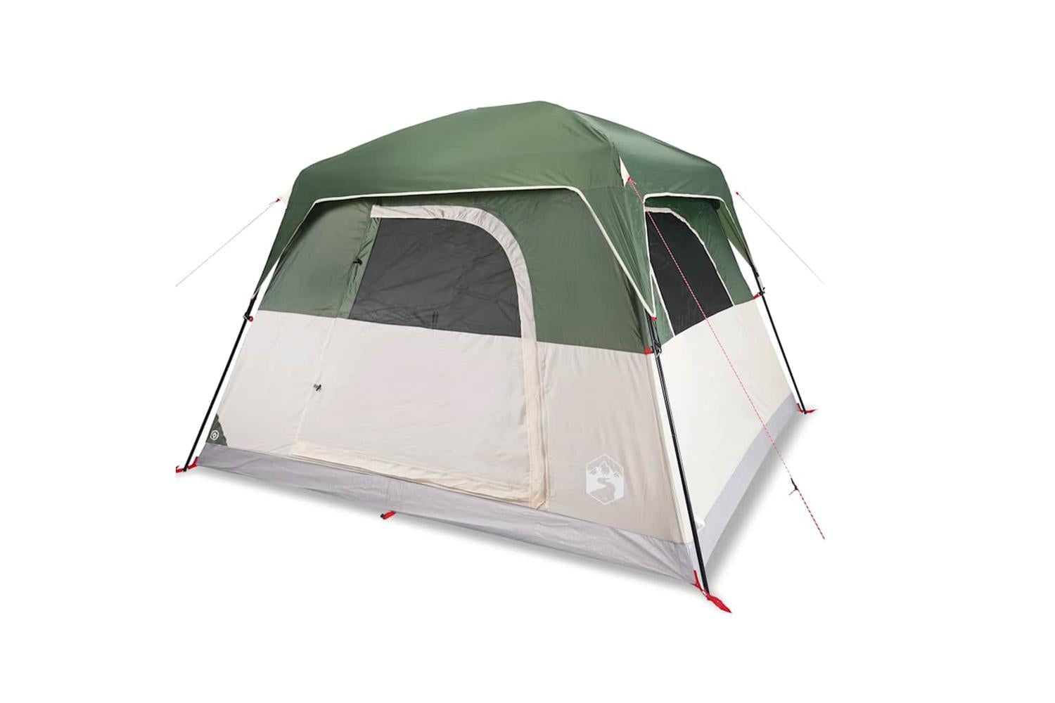Vidaxl Camping Tent Cabin 4-person Green Waterproof-2