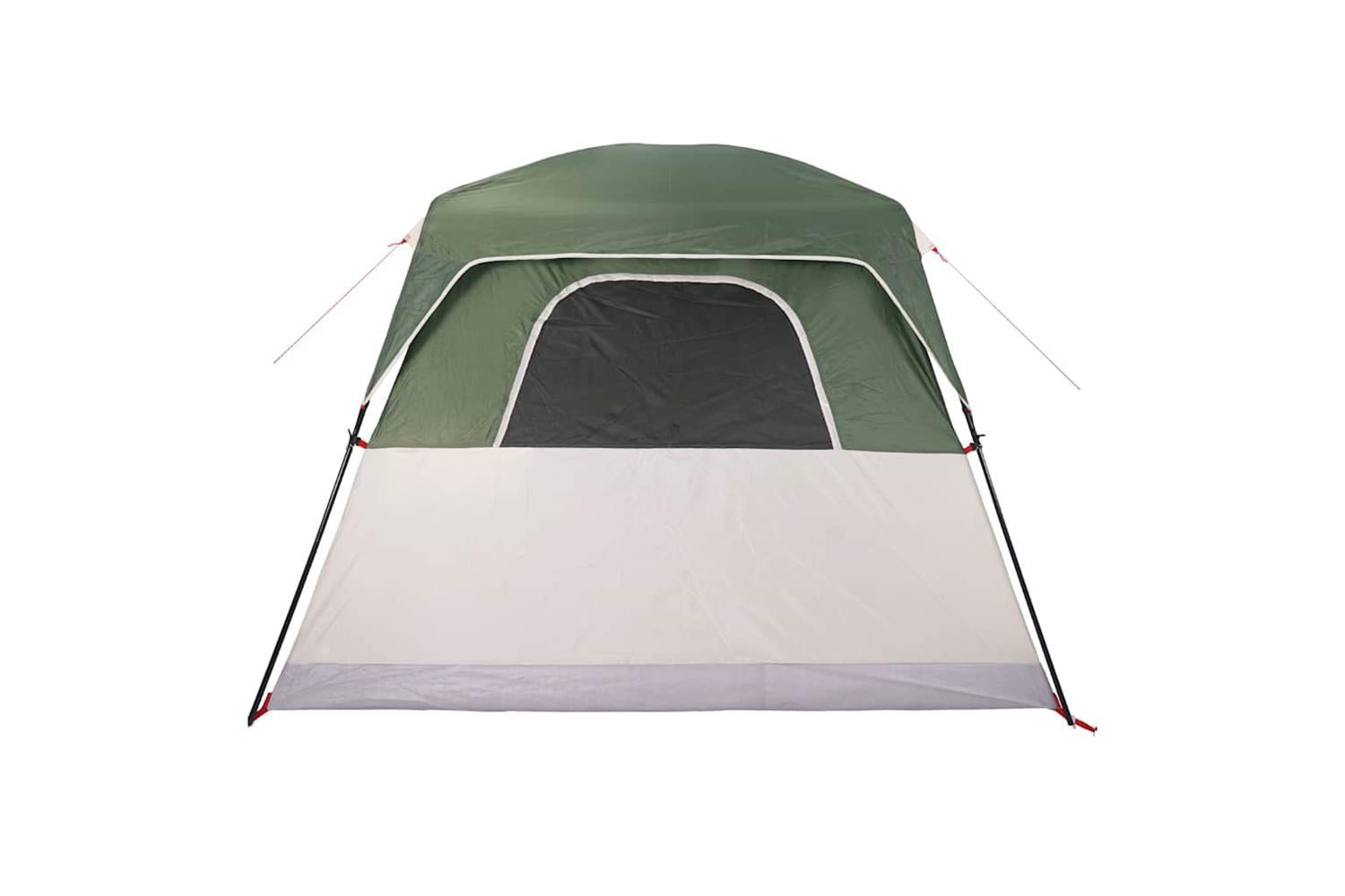 Vidaxl Camping Tent Cabin 4-person Green Waterproof-8