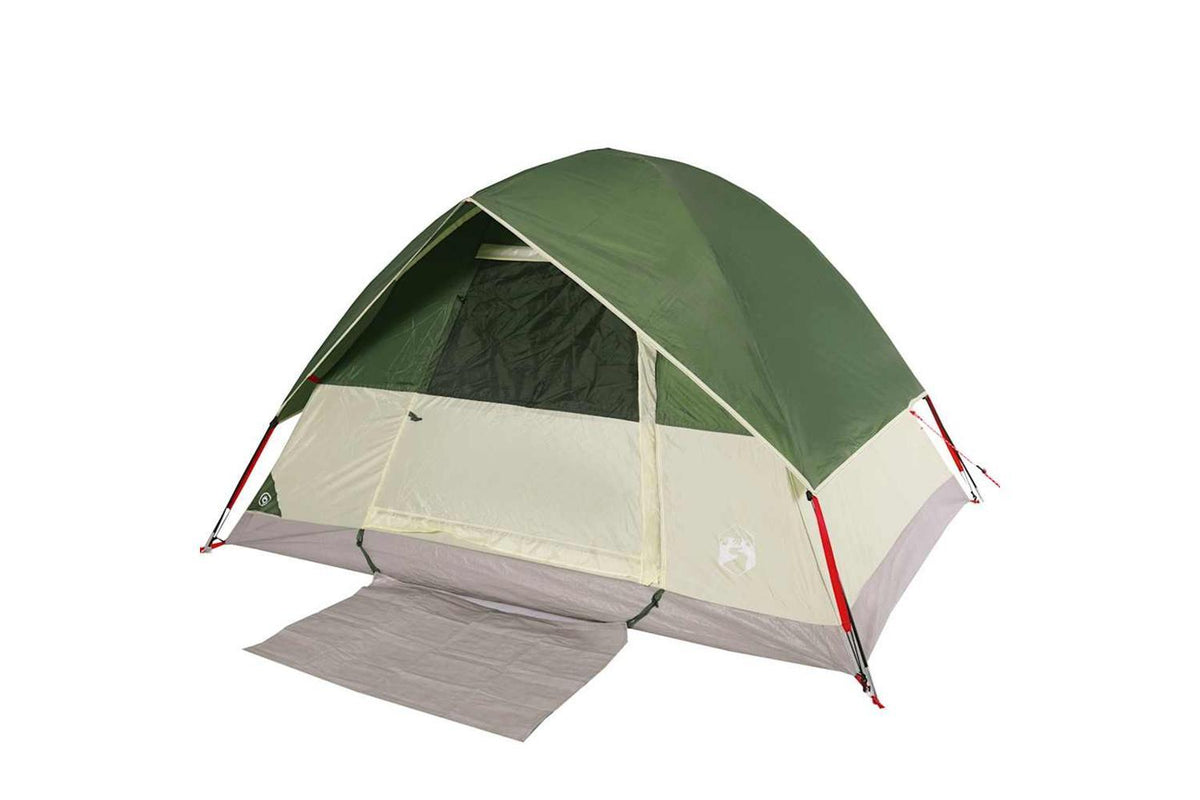Vidaxl Camping Tent Dome 4-person Green Waterproof-3
