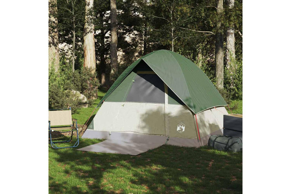 Vidaxl Camping Tent Dome 4-person Green Waterproof-4