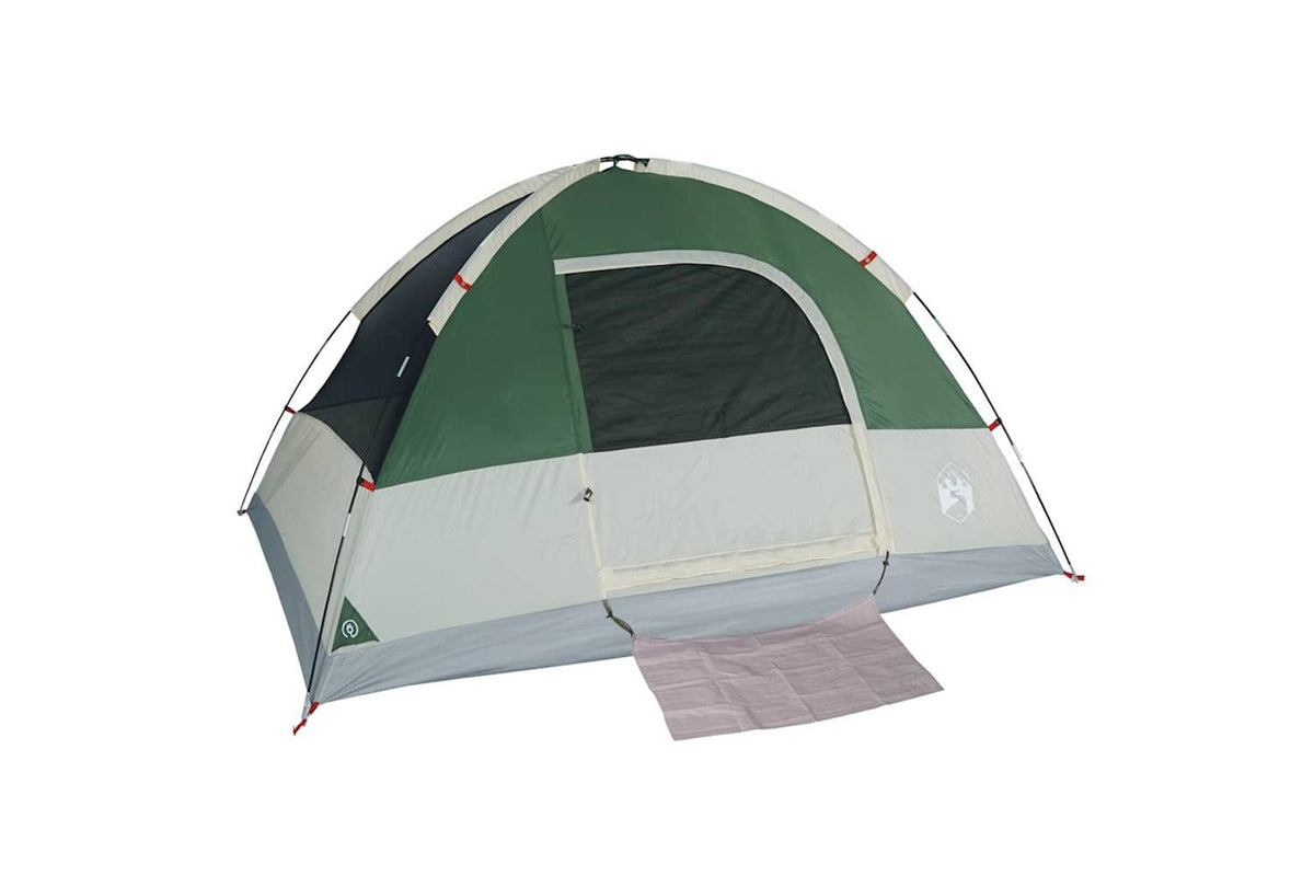 Vidaxl Camping Tent Dome 4-person Green Waterproof-5