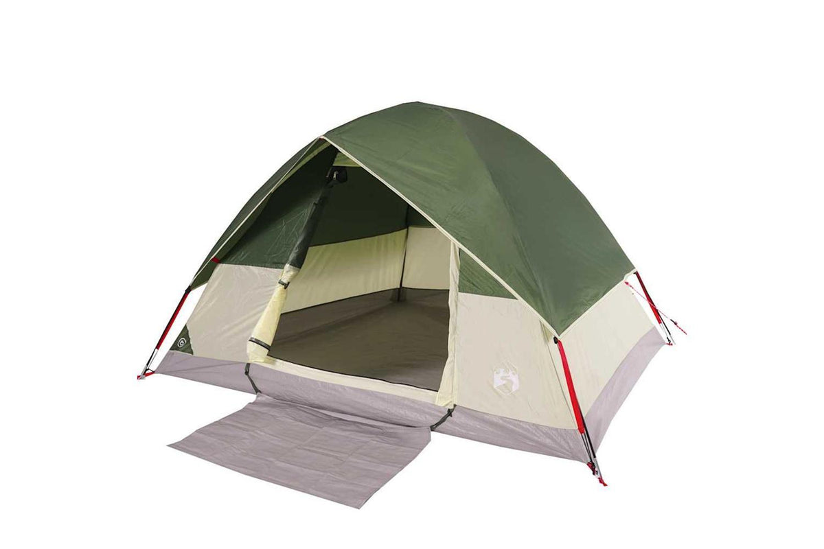 Vidaxl Camping Tent Dome 4-person Green Waterproof-7