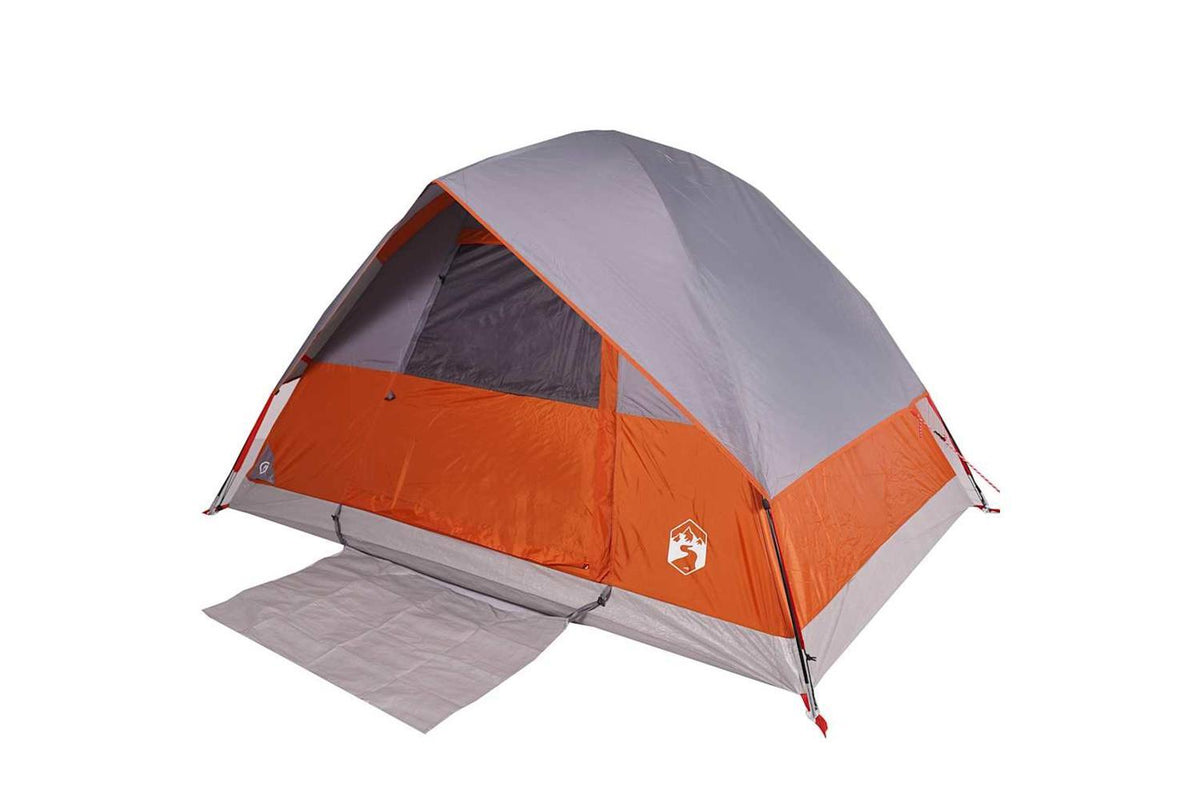 Vidaxl Camping Tent Dome 4-person Orange Waterproof-3