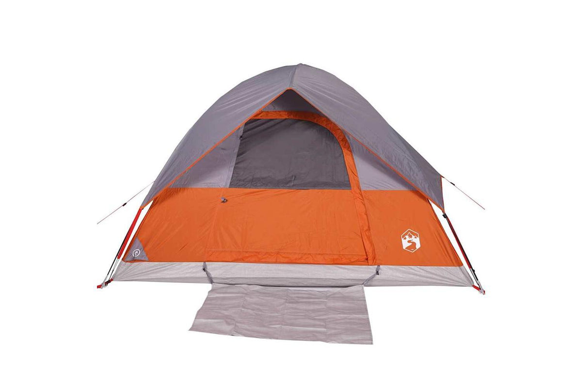 Vidaxl Camping Tent Dome 4-person Orange Waterproof-6