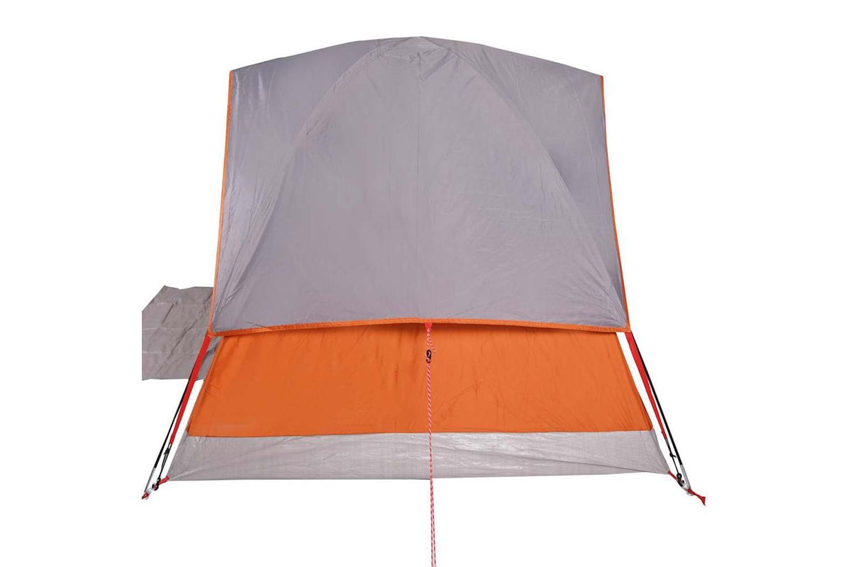 Vidaxl Camping Tent Dome 4-person Orange Waterproof-10