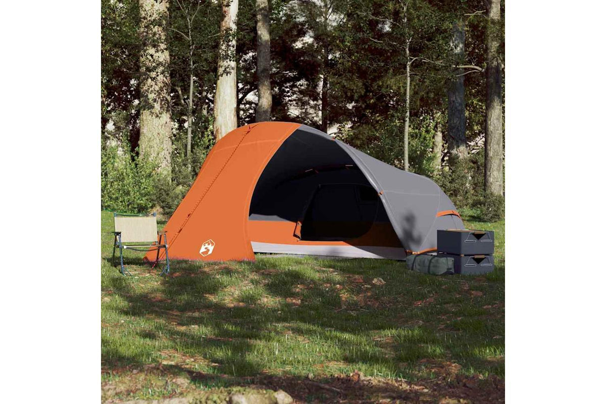 Vidaxl Camping Tent Dome 4-person Orange Waterproof-3