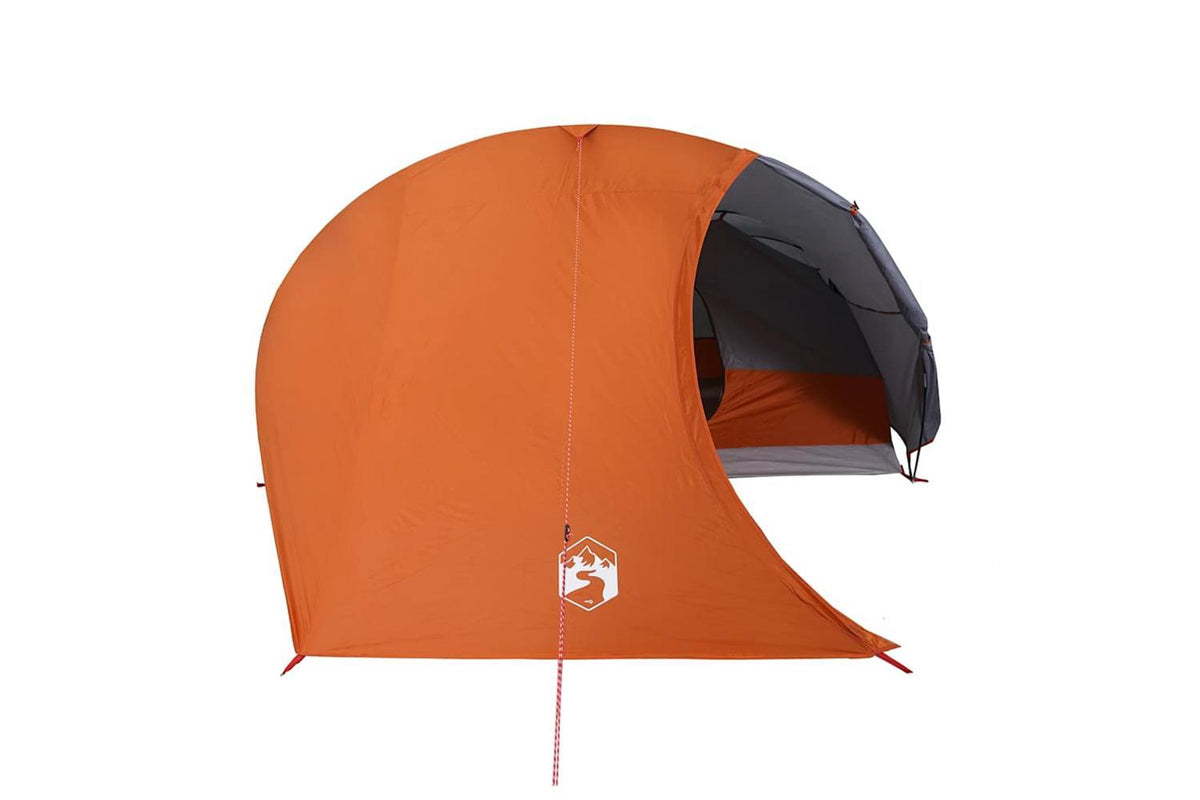 Vidaxl Camping Tent Dome 4-person Orange Waterproof-6