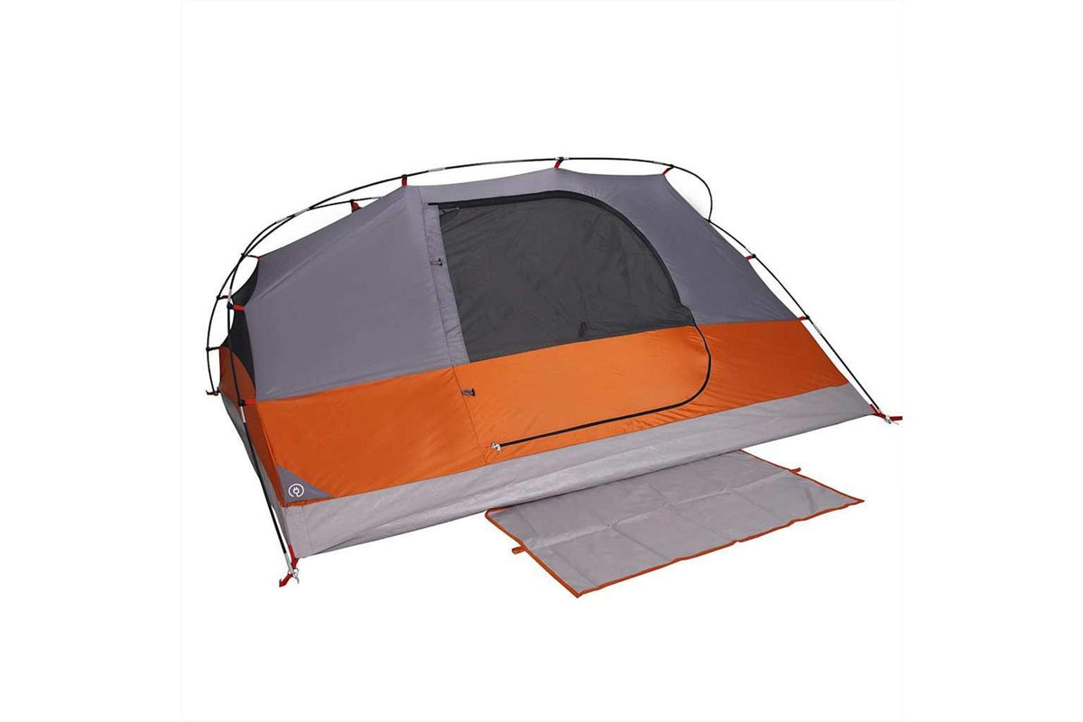 Vidaxl Camping Tent Dome 4-person Orange Waterproof-8