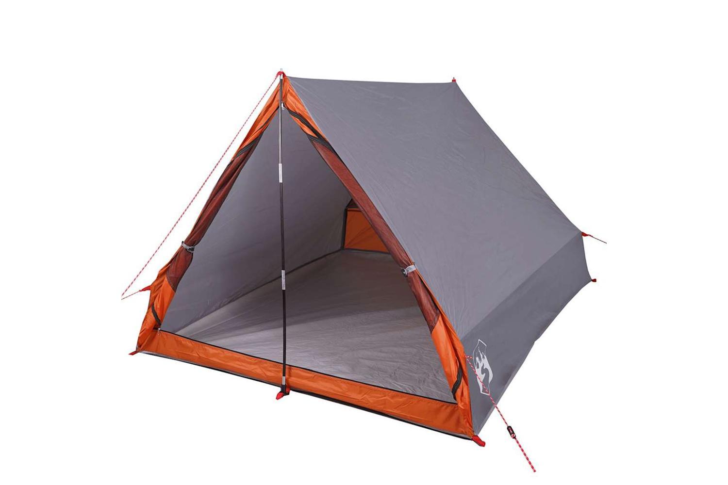 Vidaxl Camping Tent A-frame 2-person Grey Waterproof-3