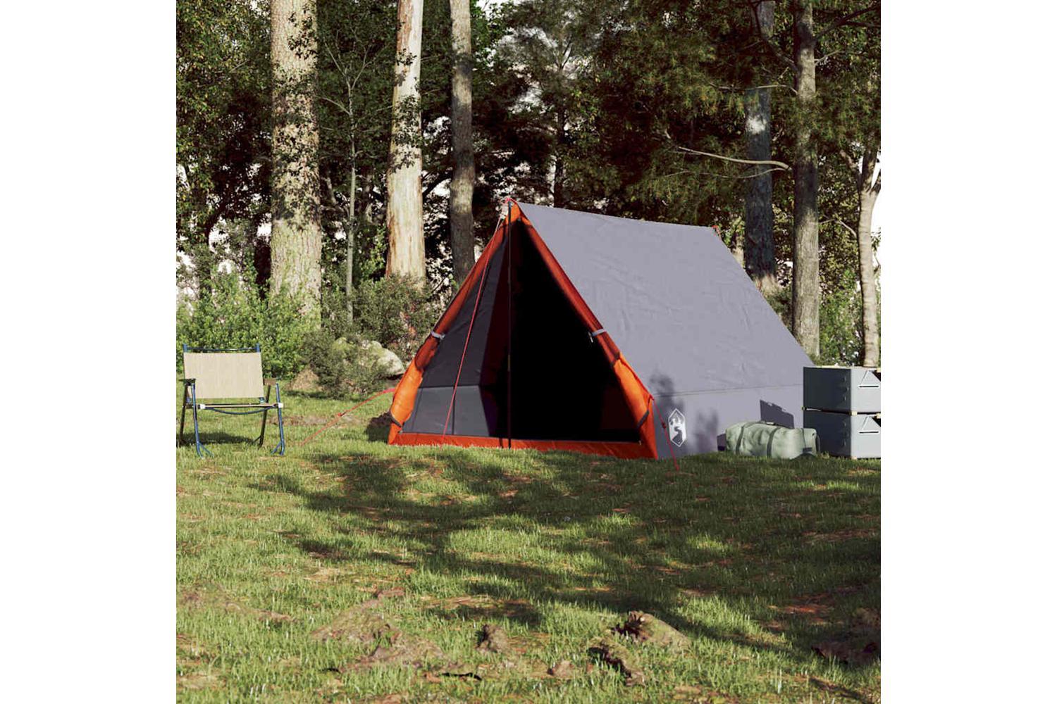 Vidaxl Camping Tent A-frame 2-person Grey Waterproof-4