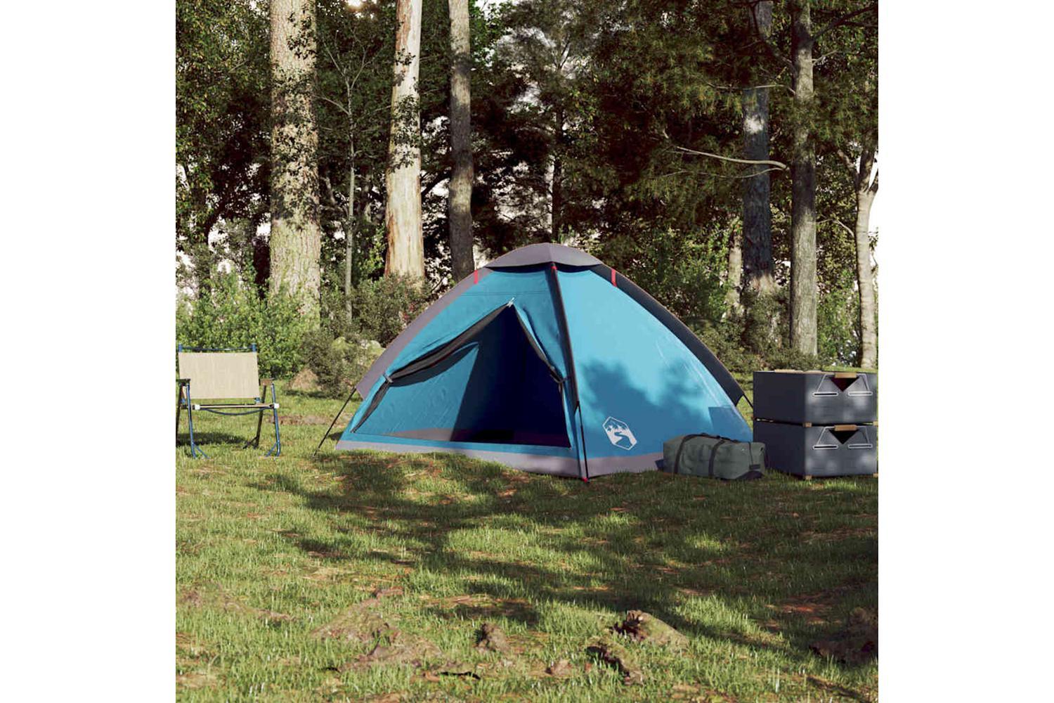 Vidaxl Camping Tent Dome 2-person Blue Waterproof-4