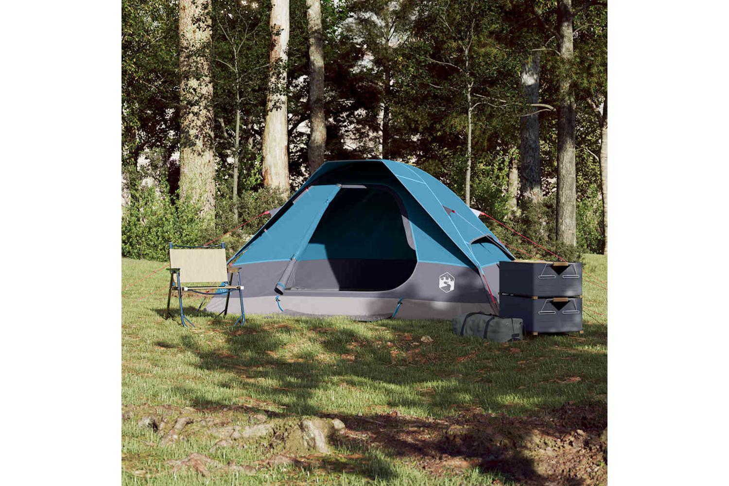Vidaxl Camping Tent Dome 2-person Blue Waterproof-3