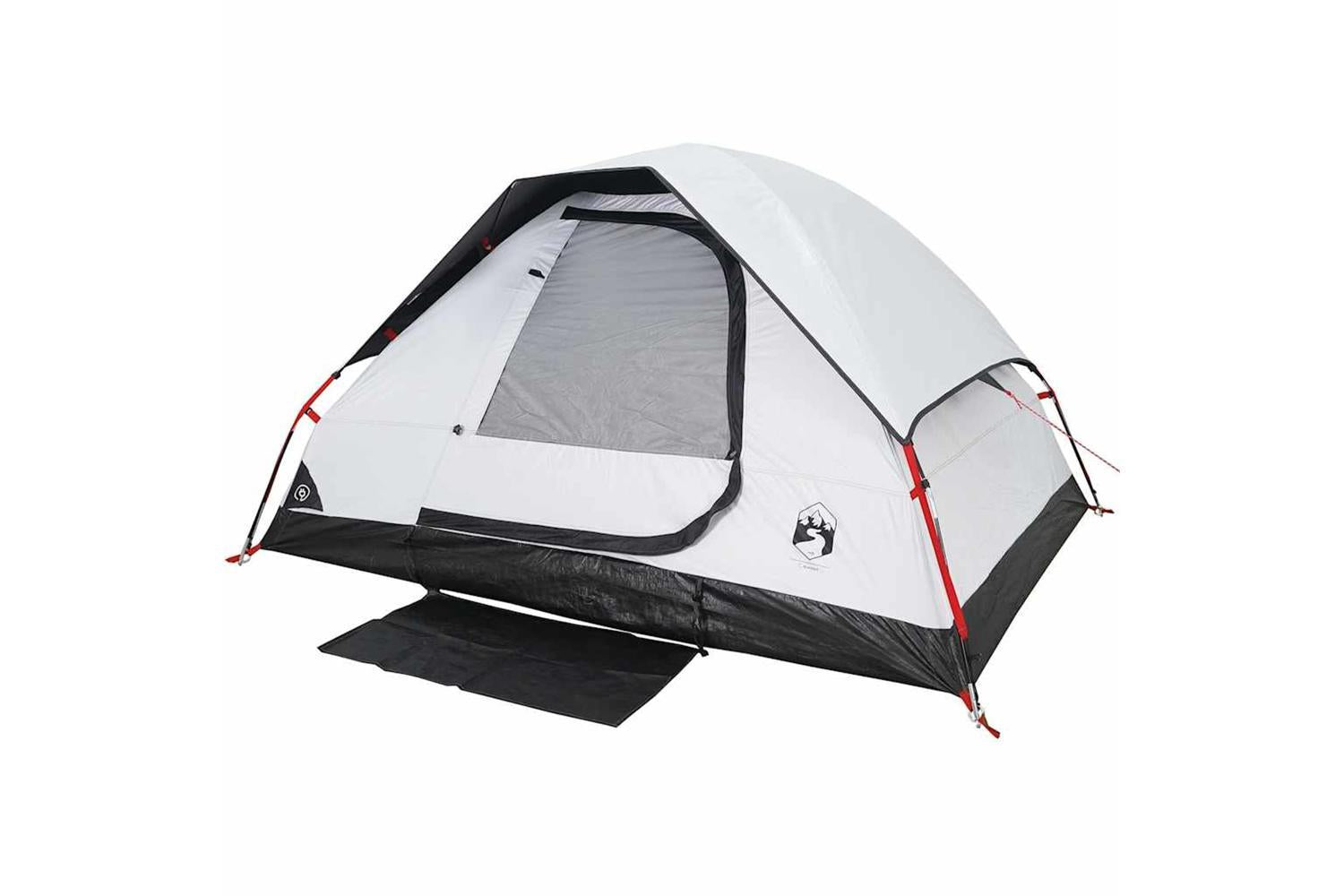 Vidaxl Camping Tent Dome 2-person White Blackout Fabric Waterproof-4