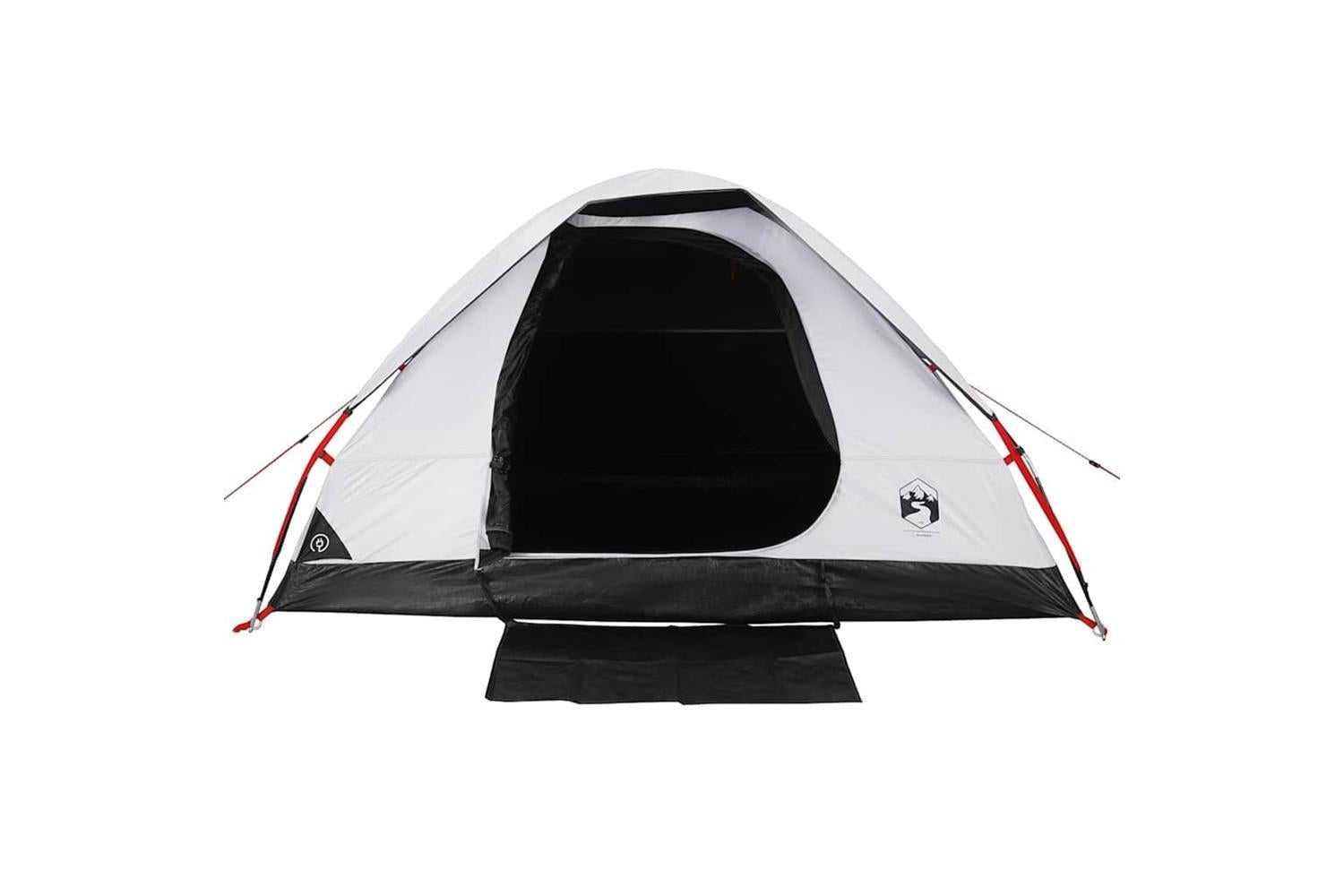 Vidaxl Camping Tent Dome 2-person White Blackout Fabric Waterproof-6