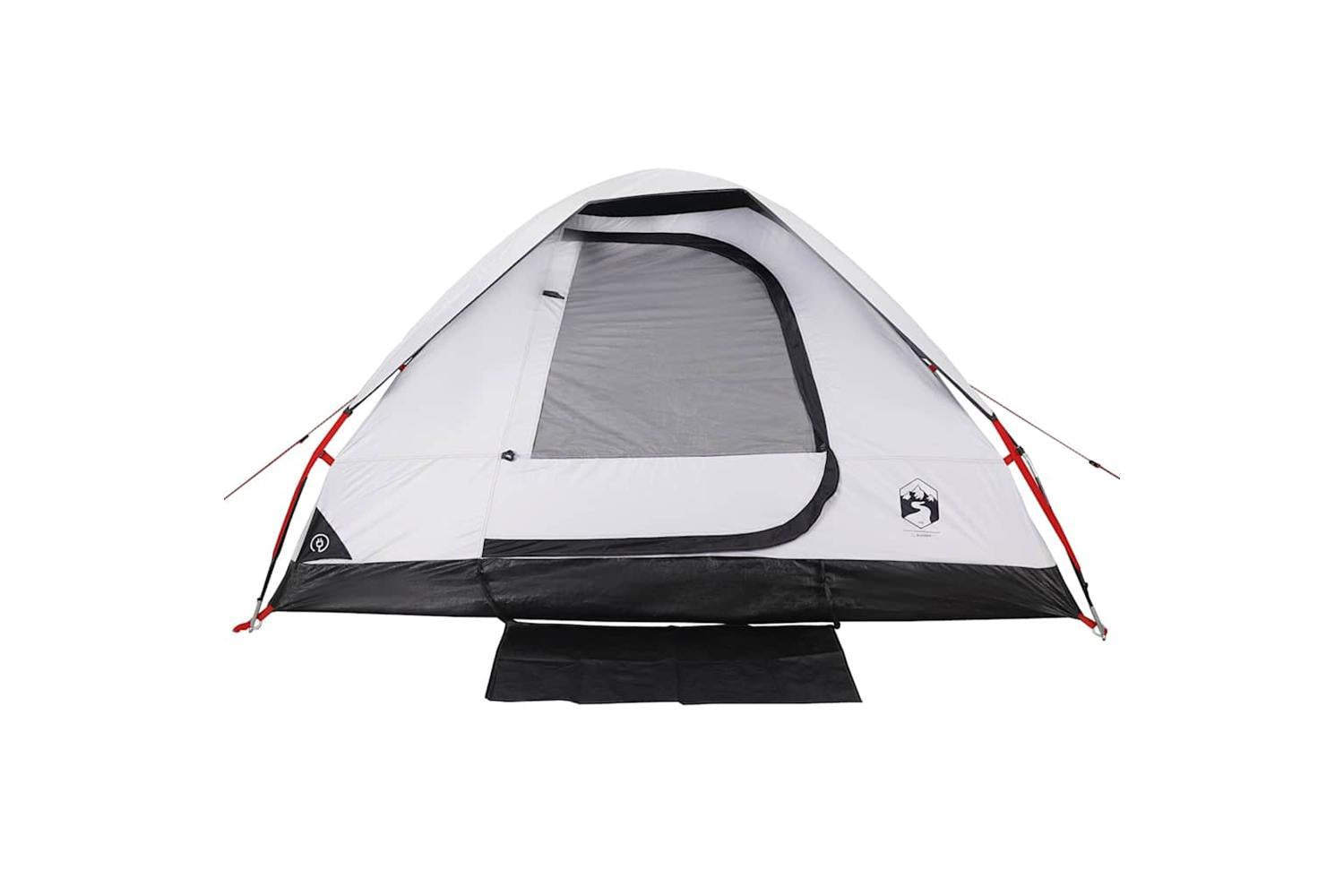 Vidaxl Camping Tent Dome 2-person White Blackout Fabric Waterproof-7
