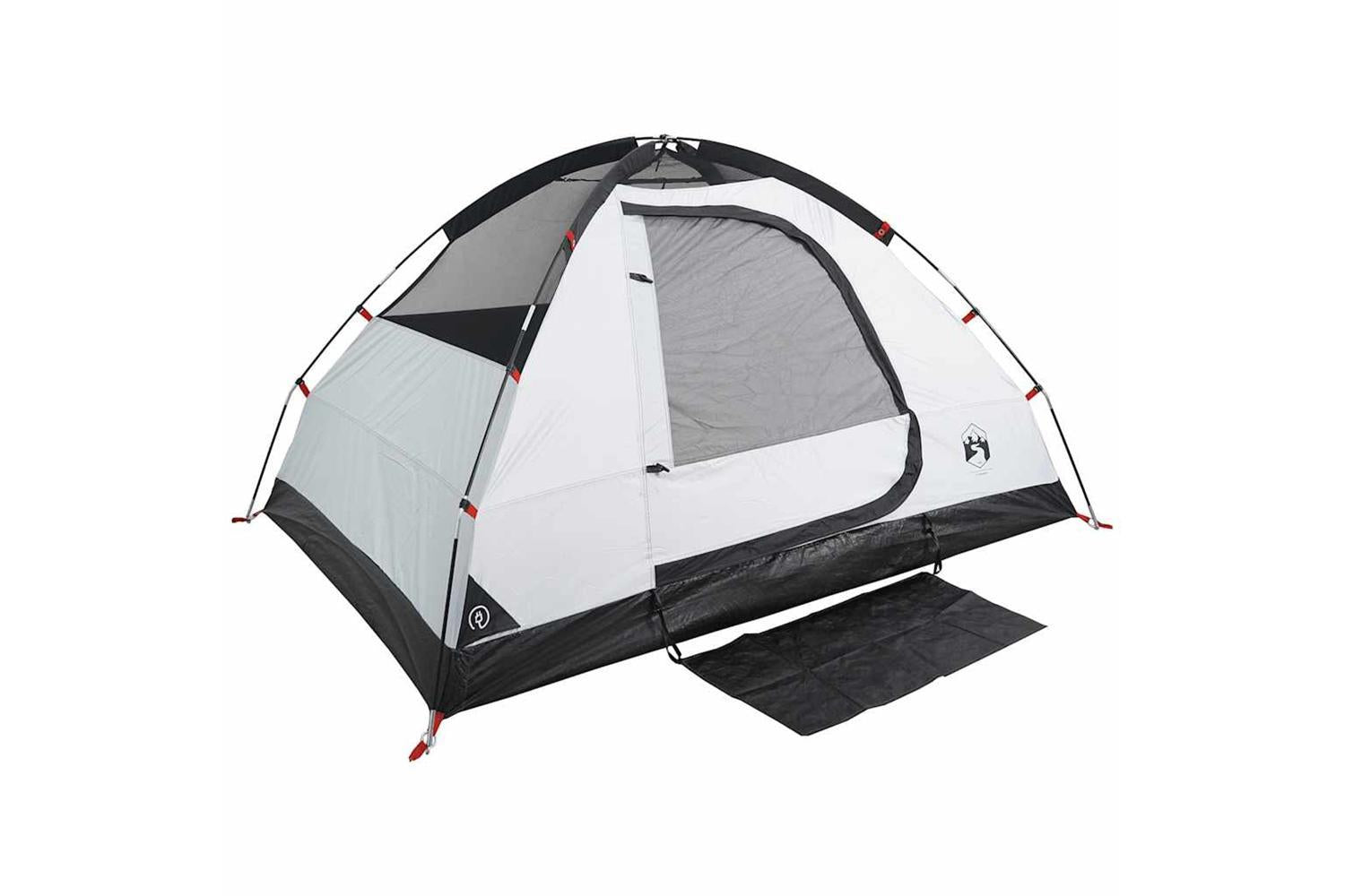 Vidaxl Camping Tent Dome 2-person White Blackout Fabric Waterproof-8