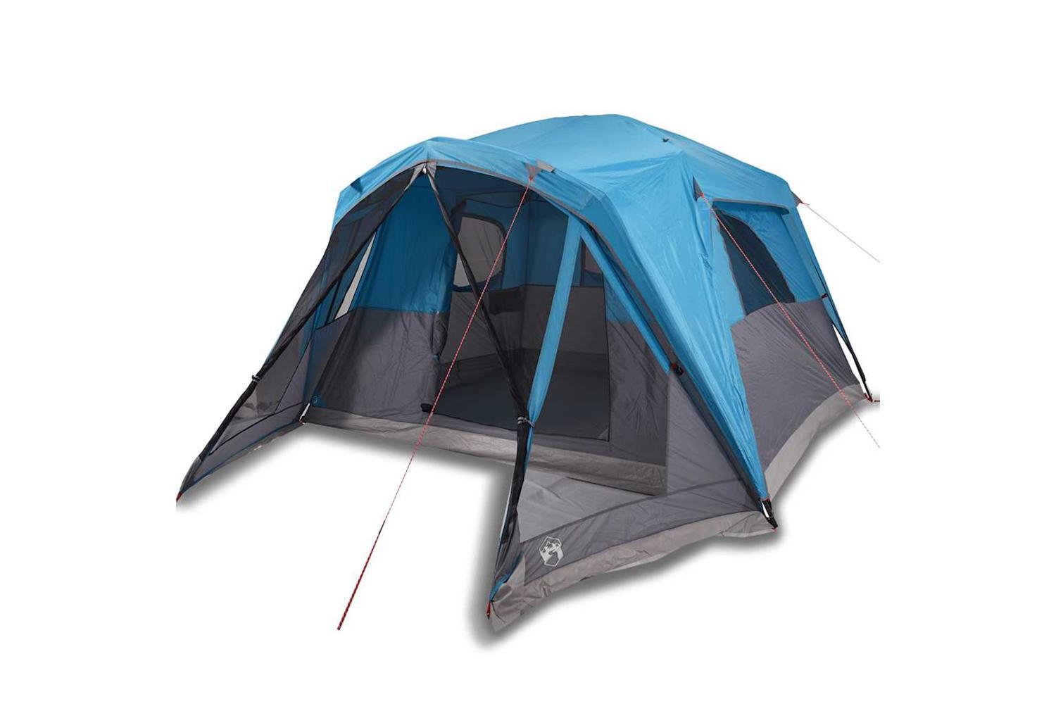 Vidaxl Family Tent With Porch 6-person Blue Waterproof