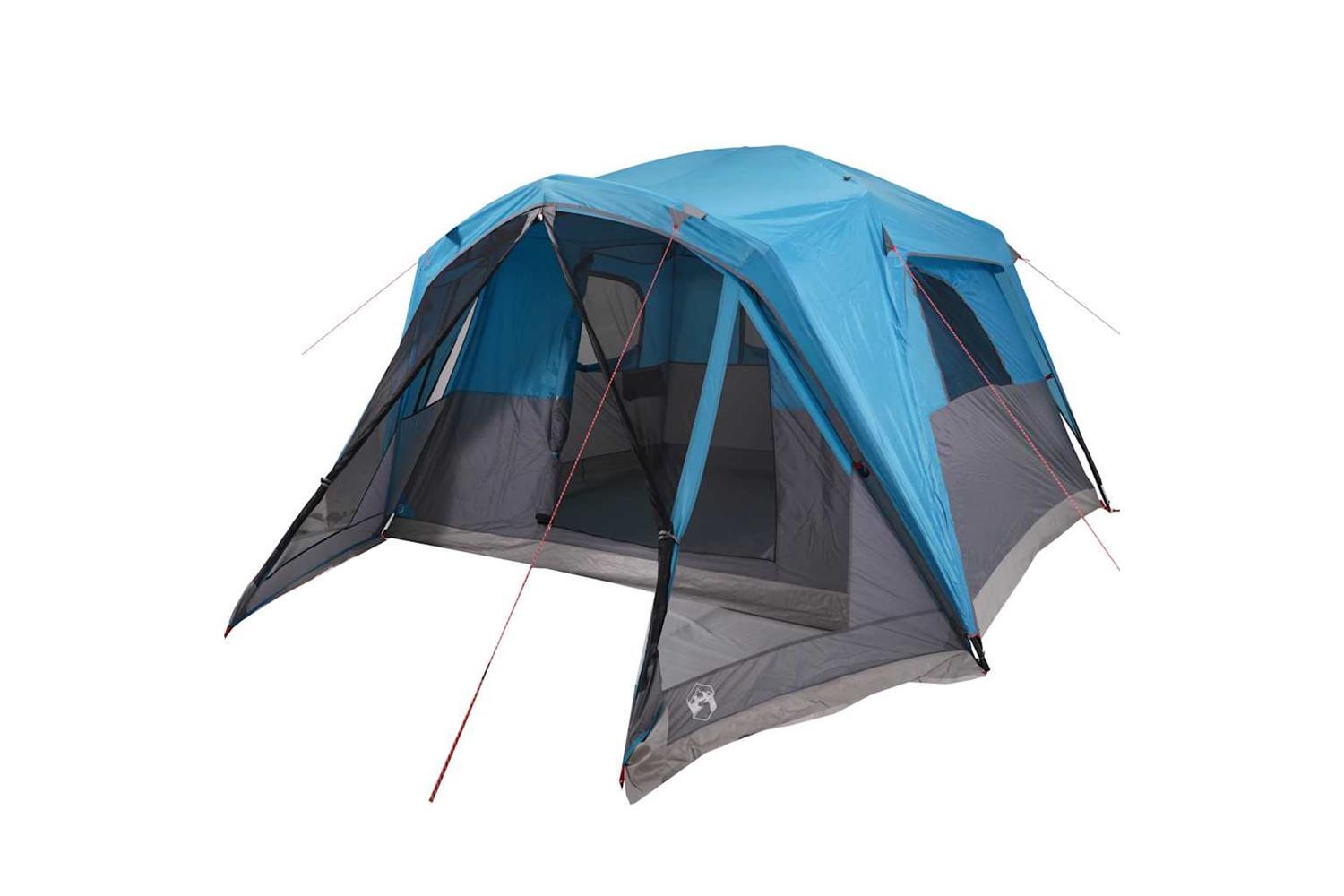 Vidaxl Family Tent With Porch 6-person Blue Waterproof-4