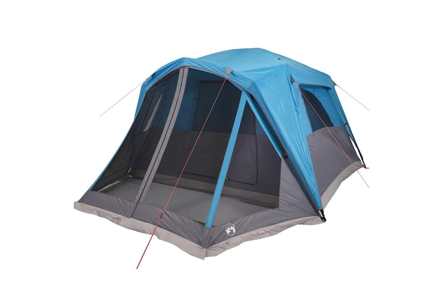 Vidaxl Family Tent With Porch 6-person Blue Waterproof-5