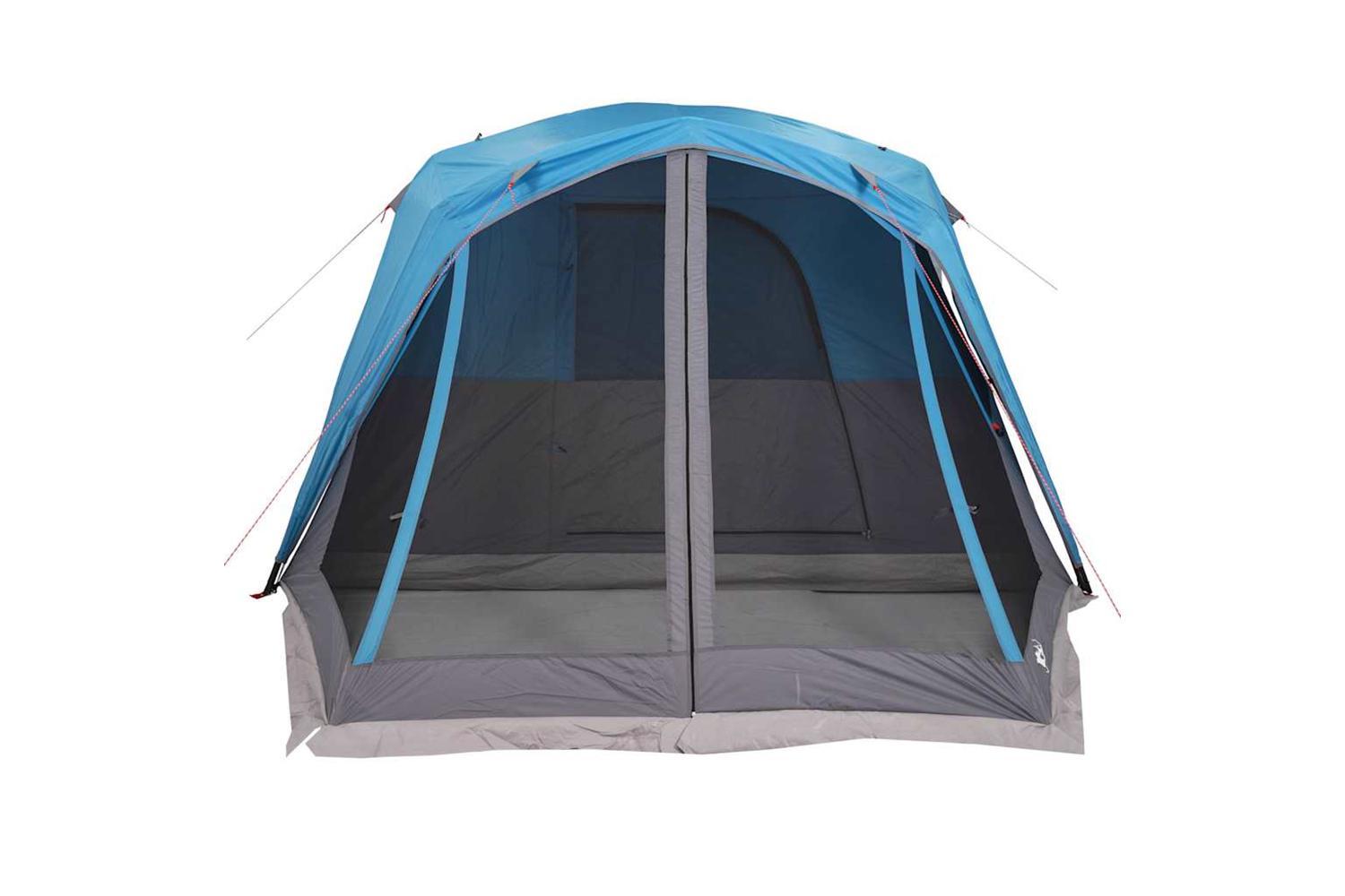 Vidaxl Family Tent With Porch 6-person Blue Waterproof-6