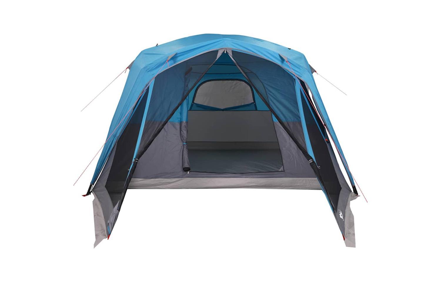 Vidaxl Family Tent With Porch 6-person Blue Waterproof-7
