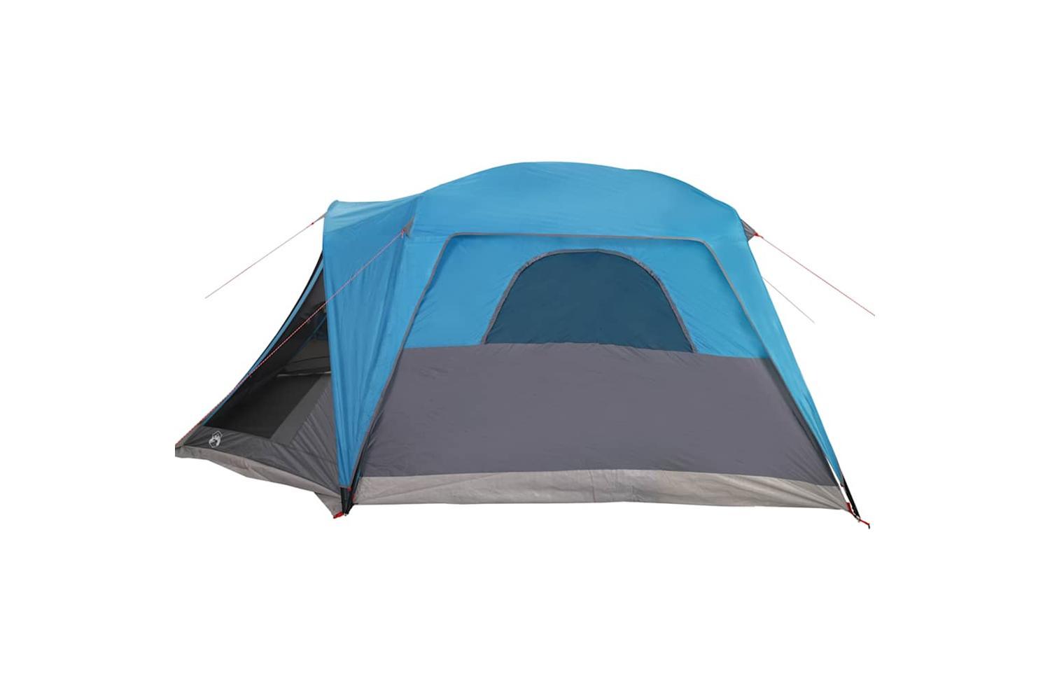 Vidaxl Family Tent With Porch 6-person Blue Waterproof-8