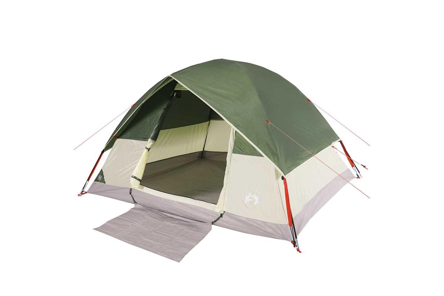 Vidaxl Family Tent Dome 6-person Green Waterproof-6