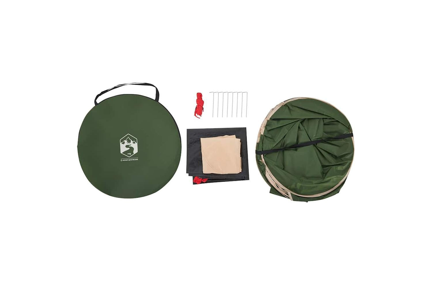 Vidaxl Privacy Tent Green Pop-up Waterproof-9