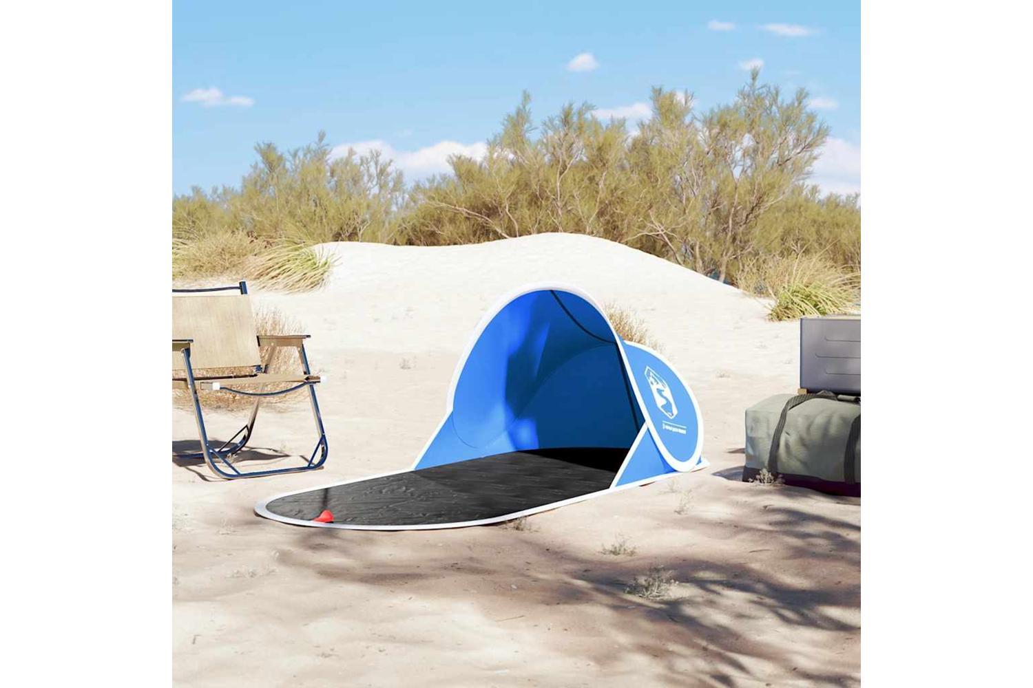 Vidaxl Beach Tent Azure Blue Pop-up Waterproof-3