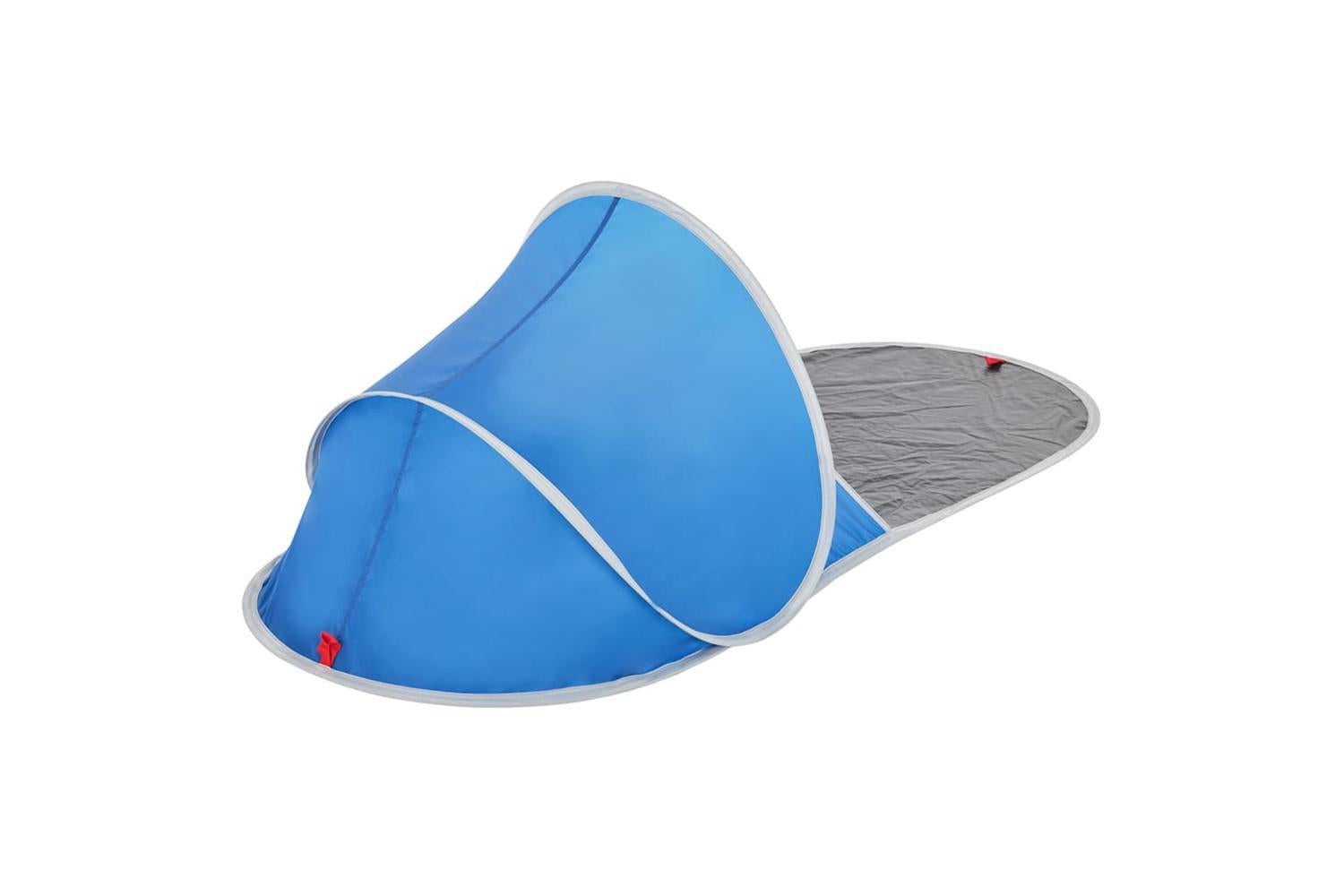 Vidaxl Beach Tent Azure Blue Pop-up Waterproof-8