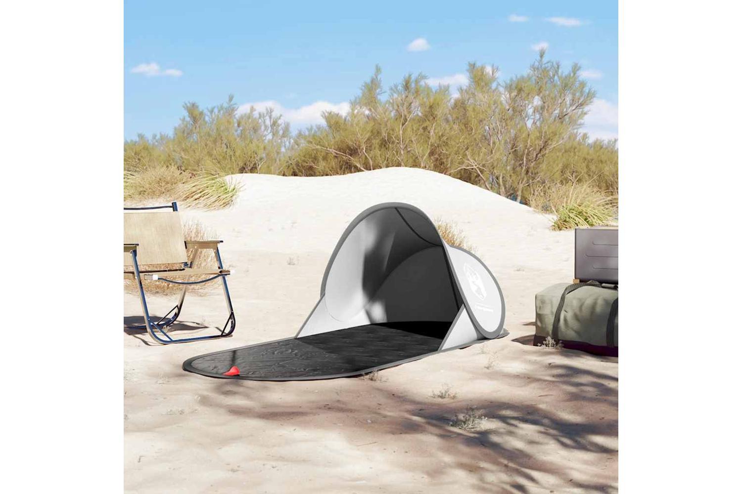 Vidaxl Beach Tent Grey Pop-up Waterproof-3