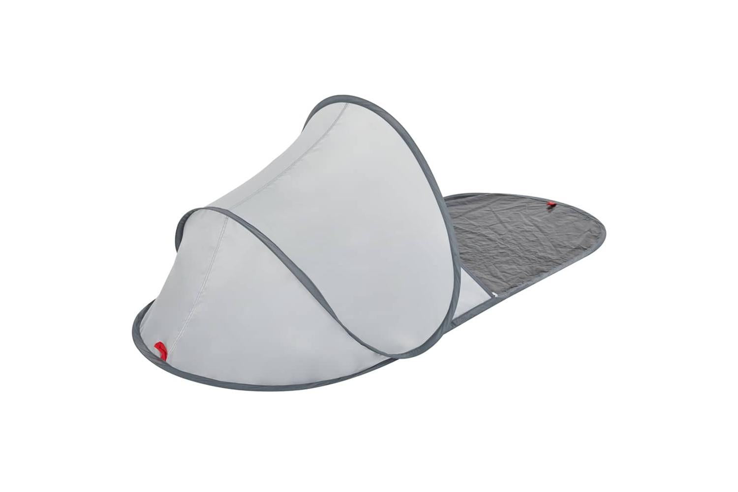 Vidaxl Beach Tent Grey Pop-up Waterproof-8