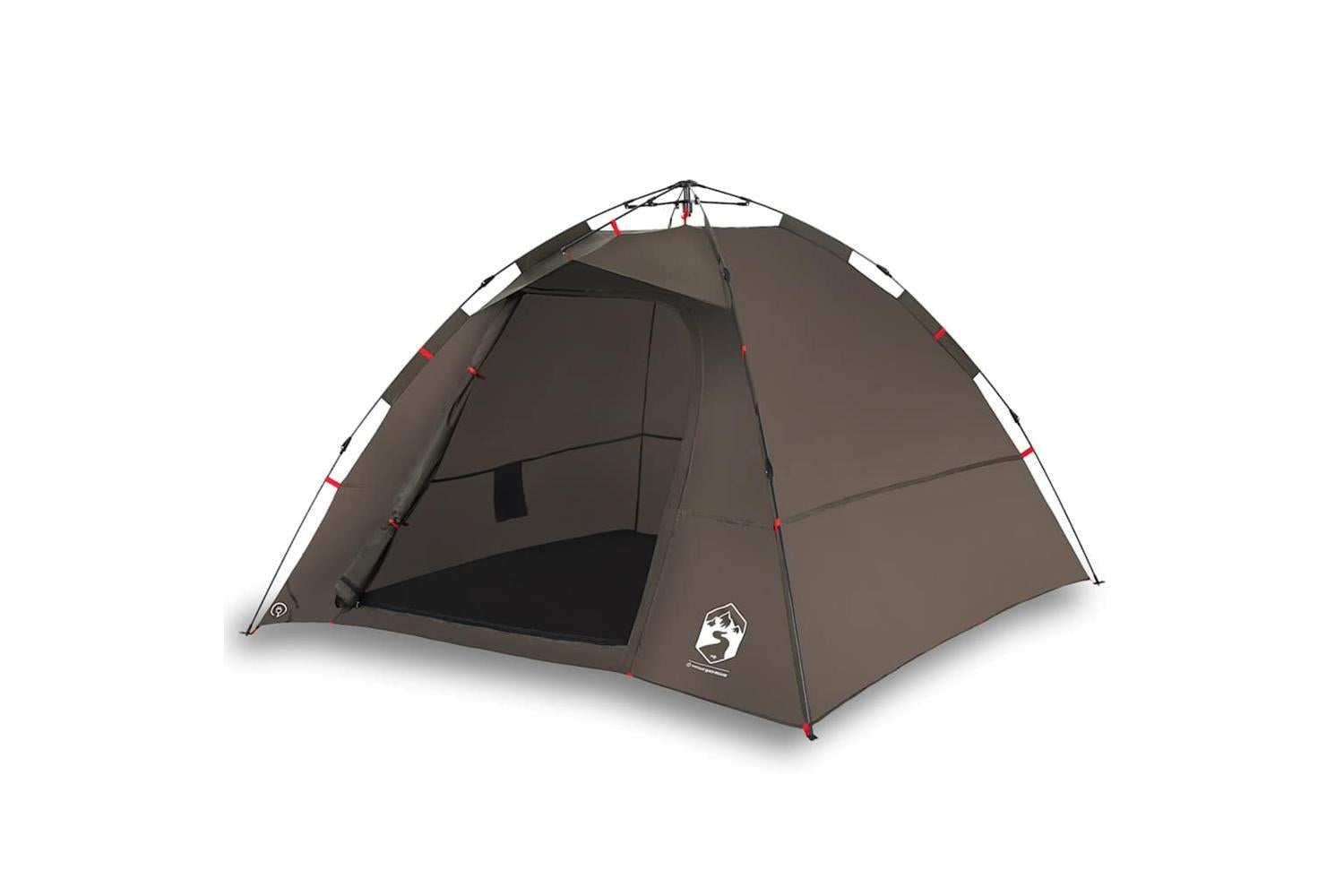Vidaxl Fishing Tent 4-person Brown Quick Release-2