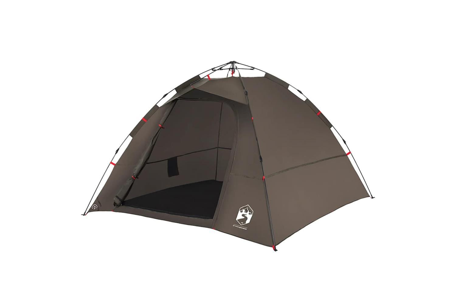 Vidaxl Fishing Tent 4-person Brown Quick Release-4
