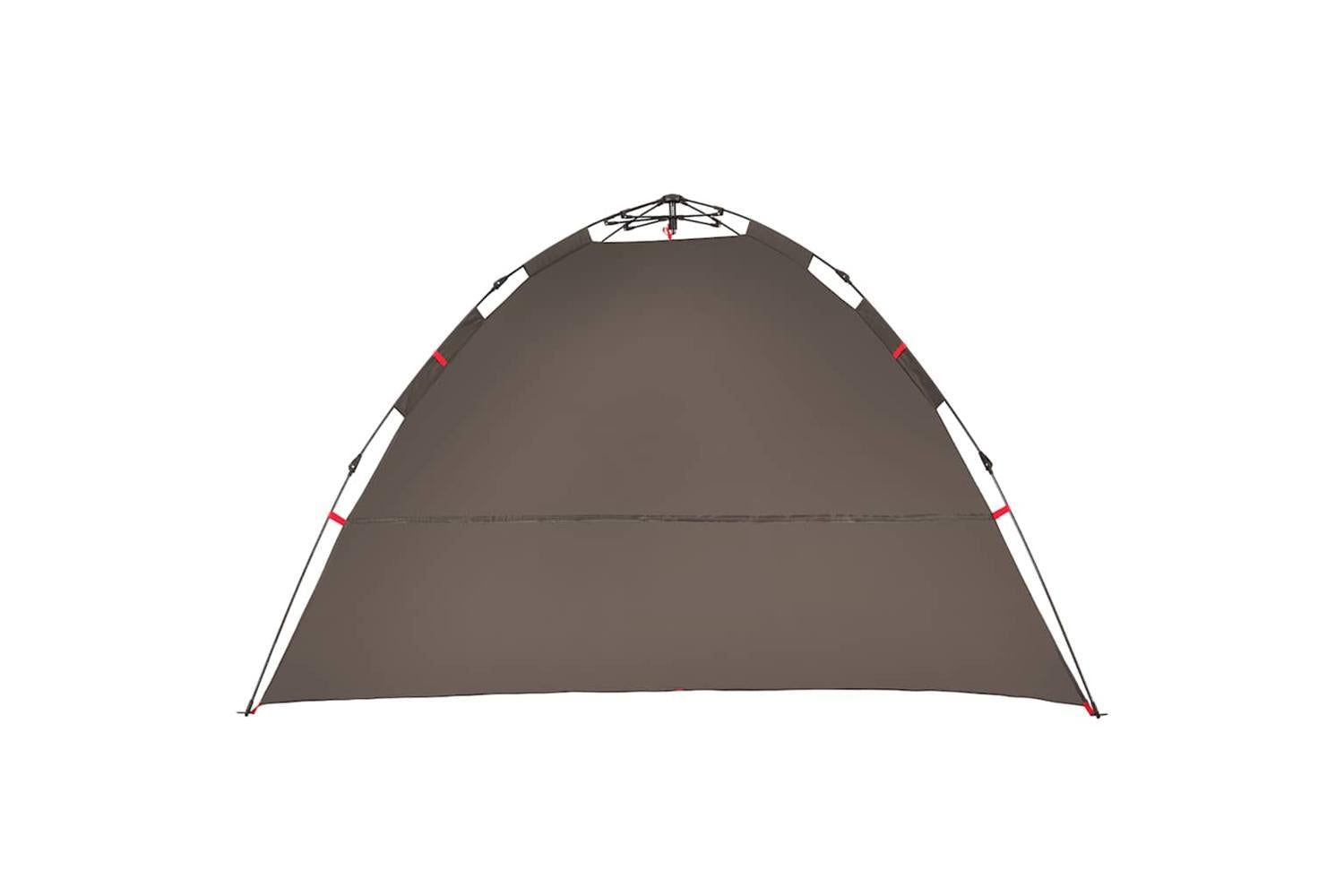 Vidaxl Fishing Tent 4-person Brown Quick Release-7