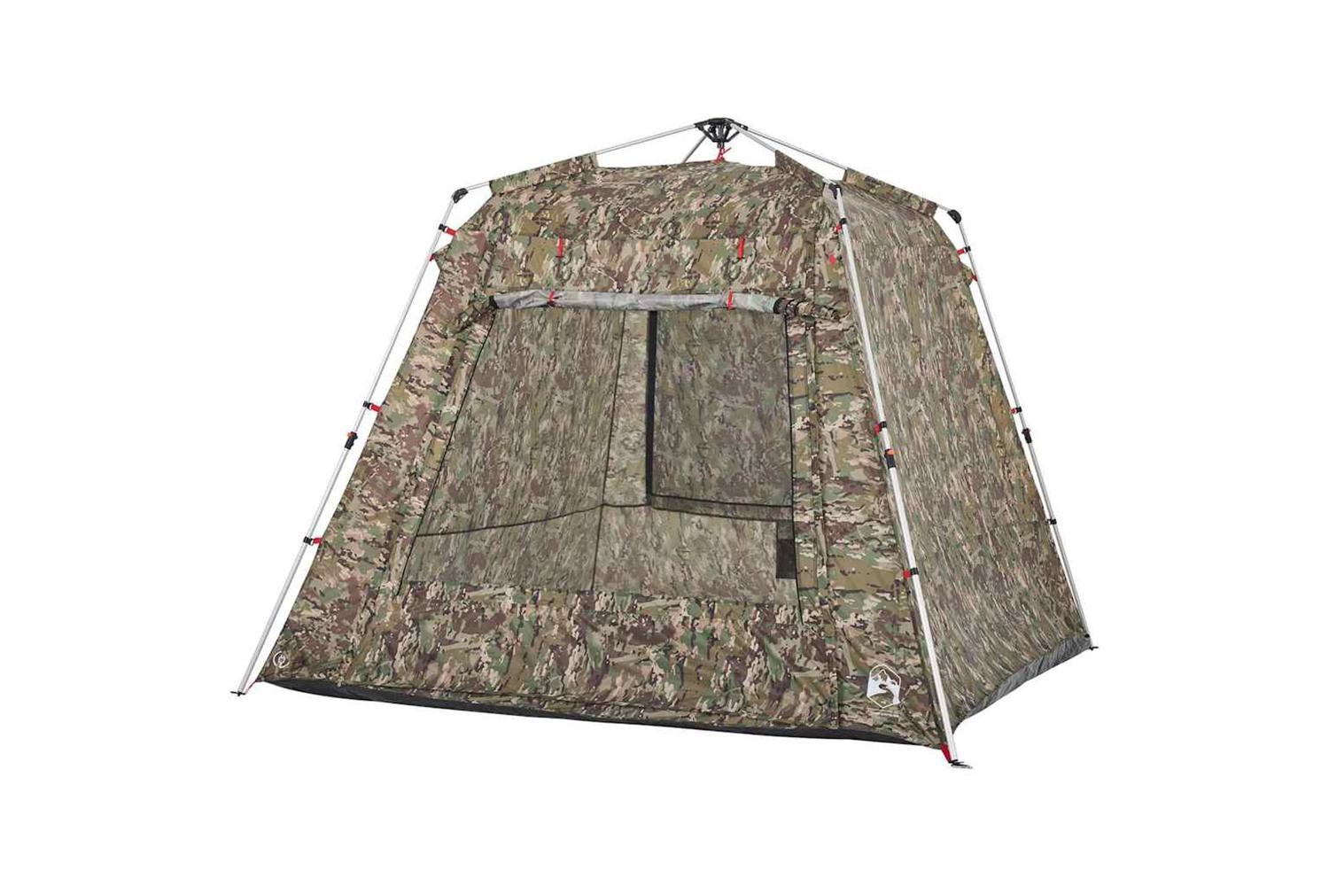 Vidaxl Fishing Tent 4-person Camouflage Quick Release-6