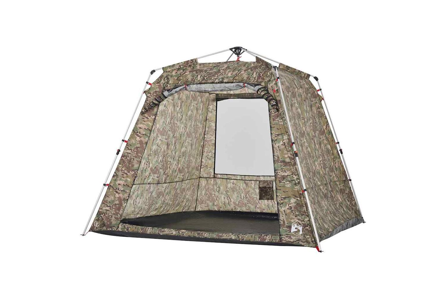 Vidaxl Fishing Tent 4-person Camouflage Quick Release-7