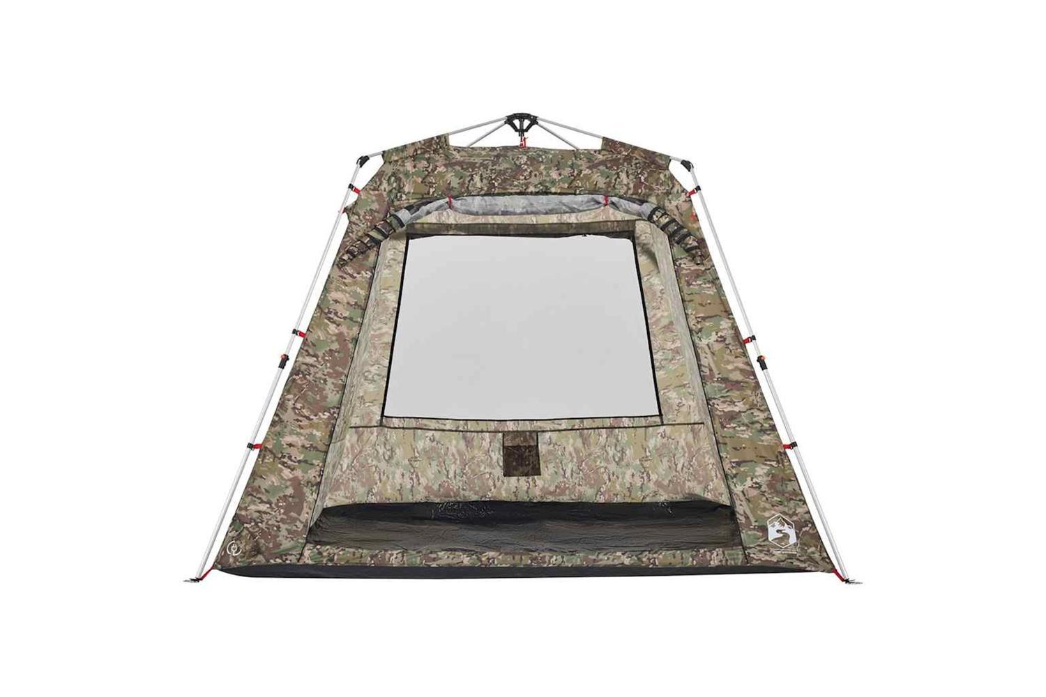 Vidaxl Fishing Tent 4-person Camouflage Quick Release-9