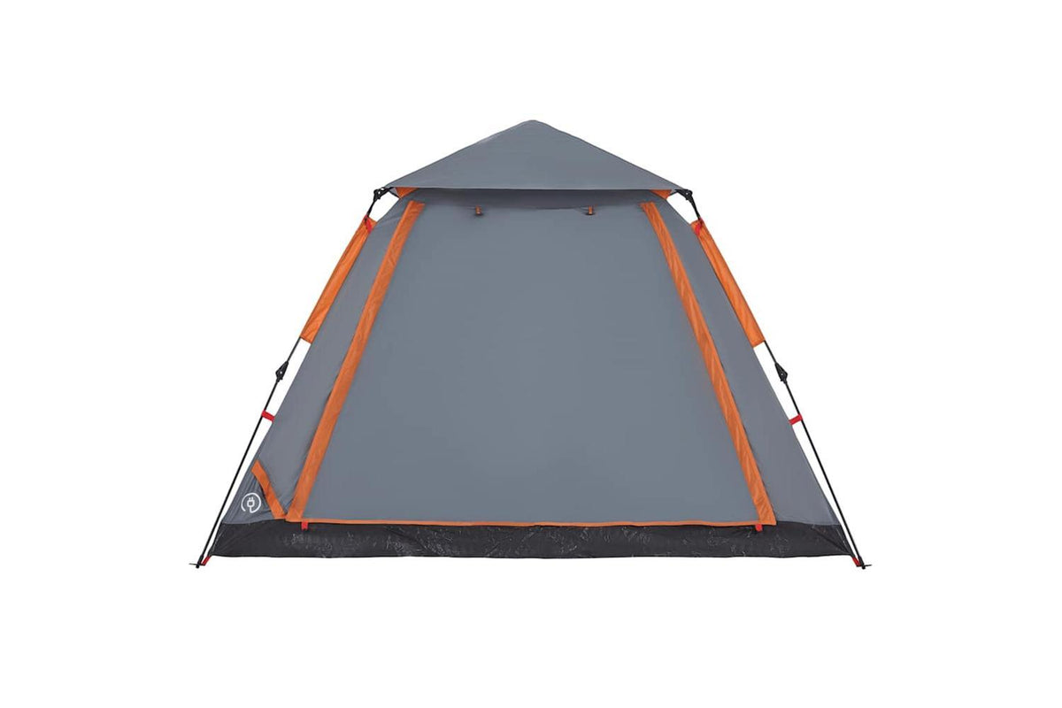 Vidaxl Camping Tent Dome 5-person Grey And Orange Quick Release-6