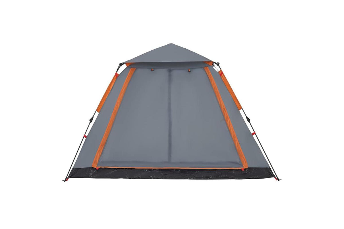 Vidaxl Camping Tent Dome 5-person Grey And Orange Quick Release-9