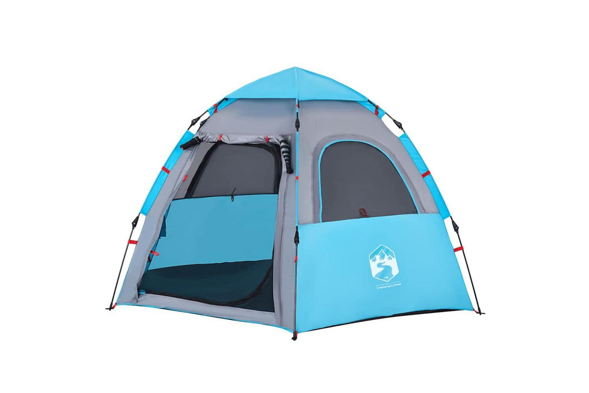 Vidaxl Camping Tent Cabin 4-person Blue Quick Release-4
