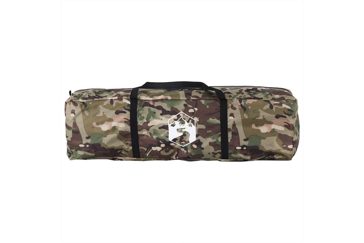 Vidaxl Fishing Tent 4-person Camouflage Waterproof-10