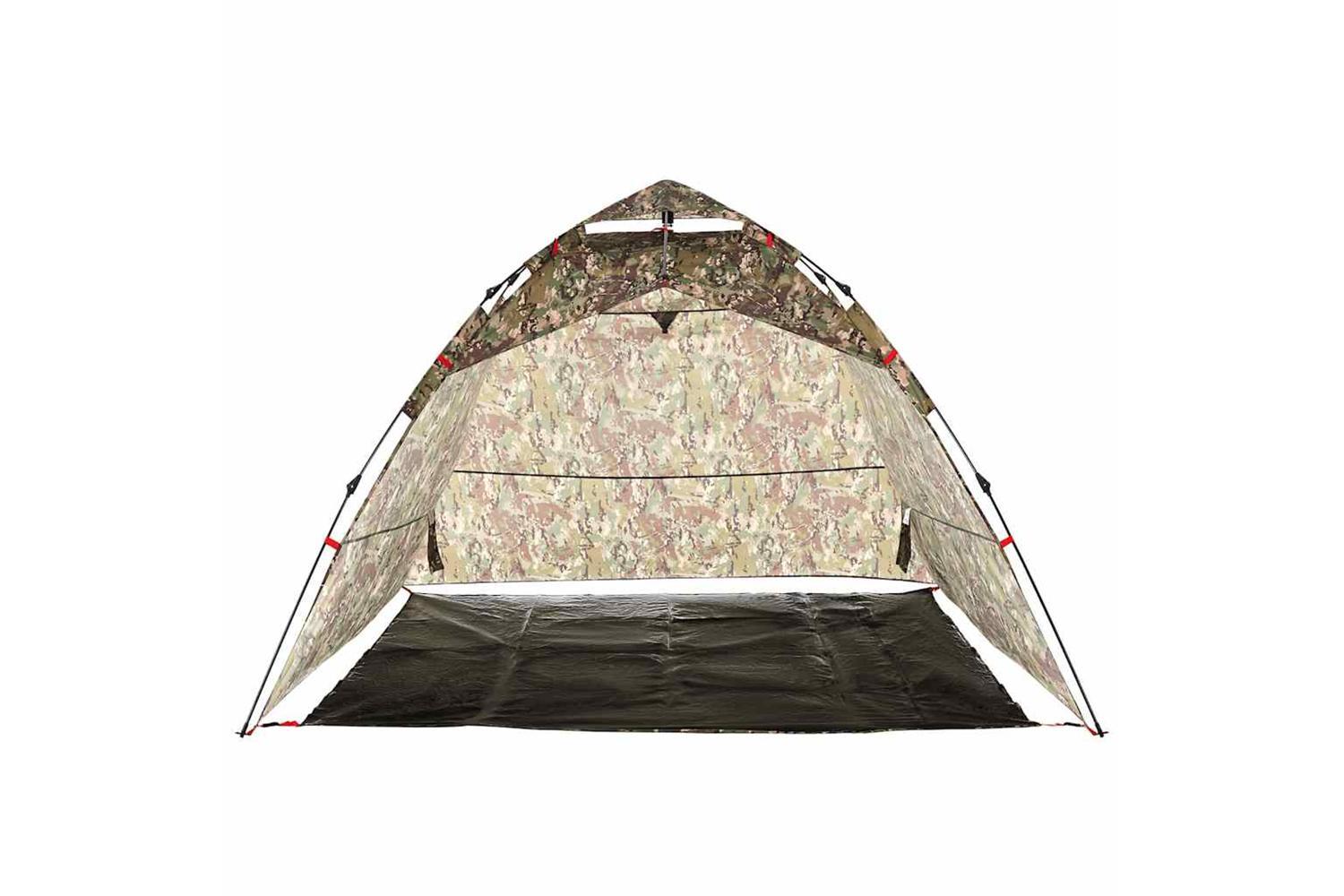 Vidaxl Fishing Tent 4-person Camouflage Quick Release-6