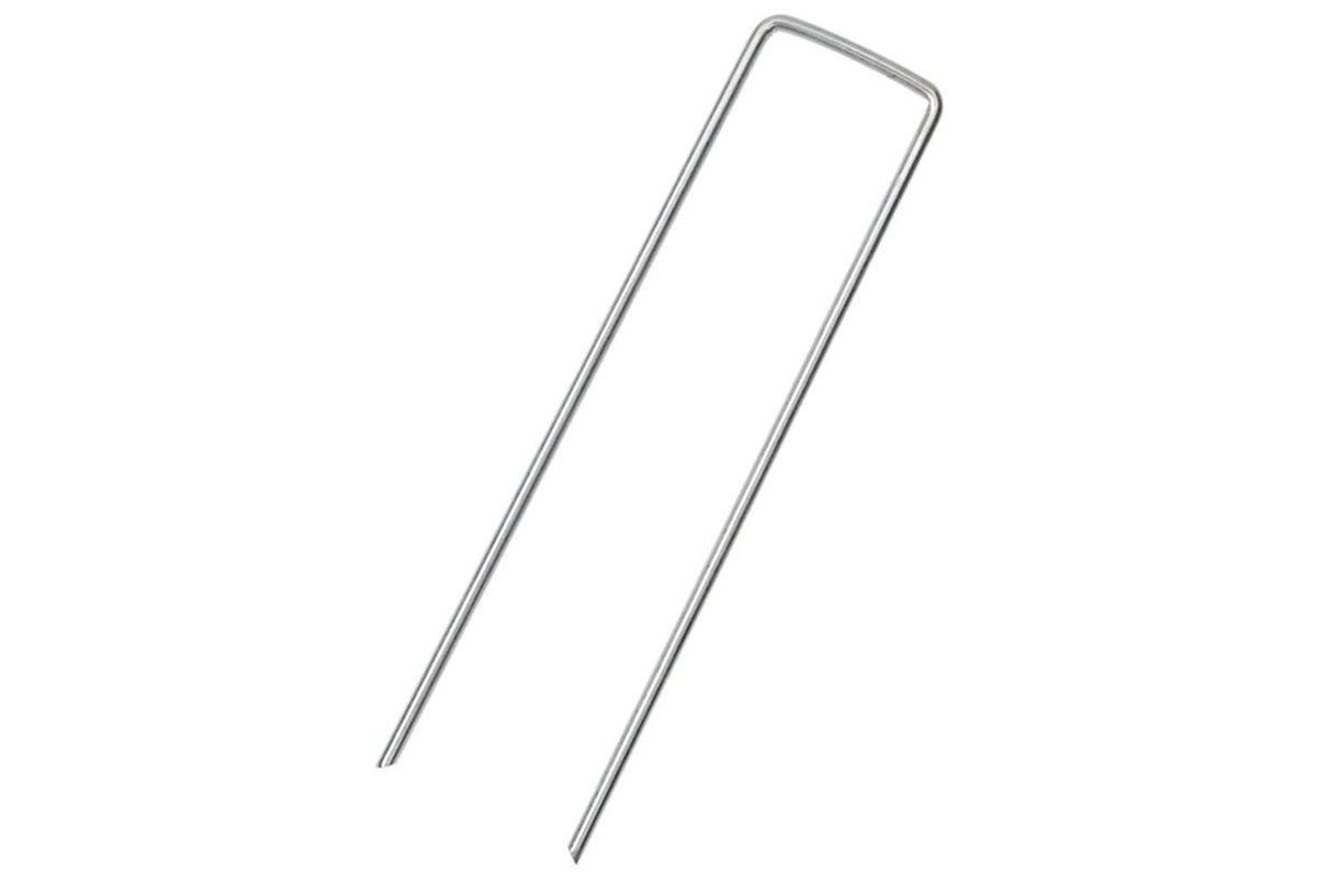 Vidaxl Ground Pegs U Shape 25 Pcs 15x3.5 Cm Galvanised Steel-2