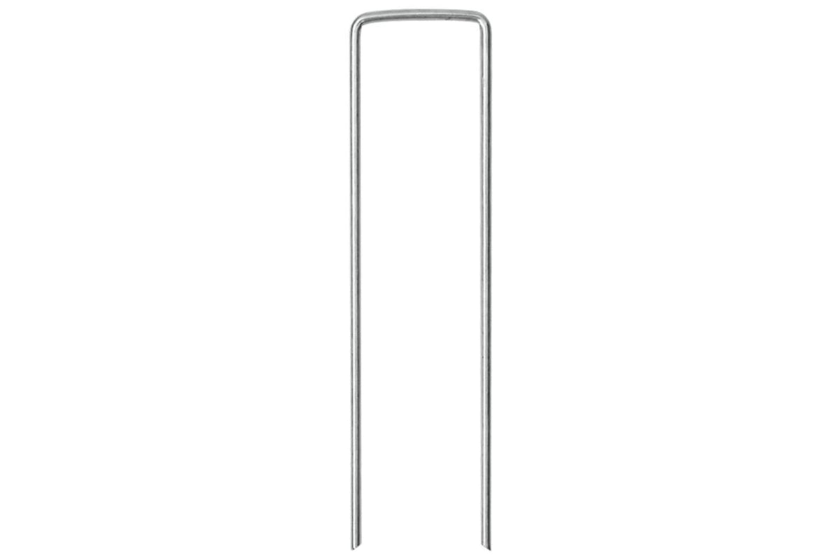 Vidaxl Ground Pegs U Shape 25 Pcs 15x3.5 Cm Galvanised Steel-3